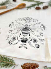 Bee Tea Towel (Charcoal) by Your Green Kitchen