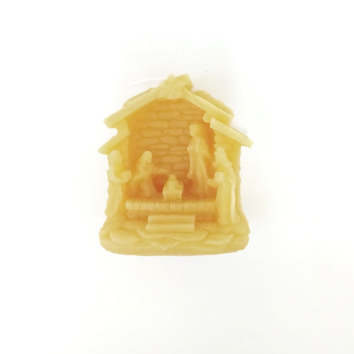 Nativity Scene Beeswax Candle by Pearlhouse Farm