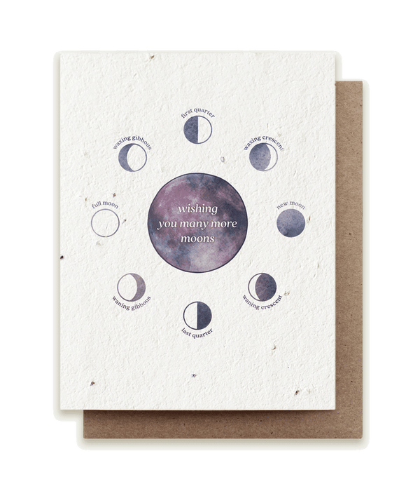 Moon Phase Birthday Plantable Herb Seed Card by Small Victories