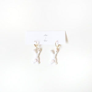 Bunny Dangle Earrings by Dax + Leni