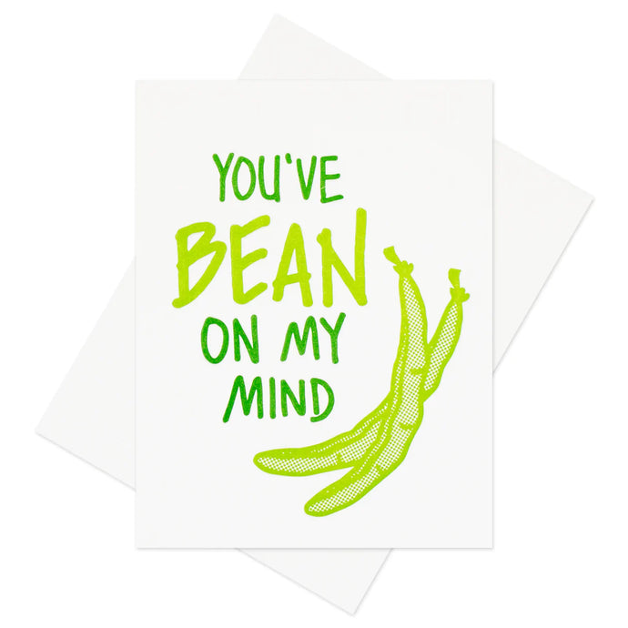 Green Bean Love Card by Inkwell Originals