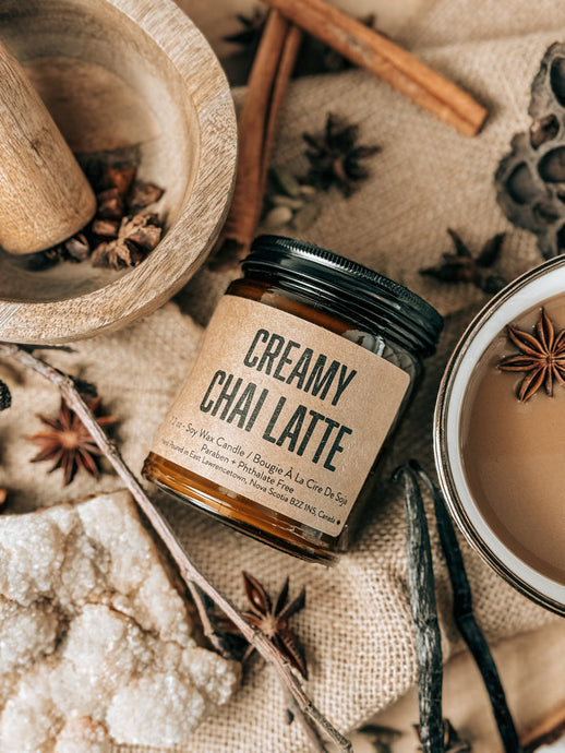 CREAMY CHAI LATTE Soy Candle by Lawrencetown Candle Co.