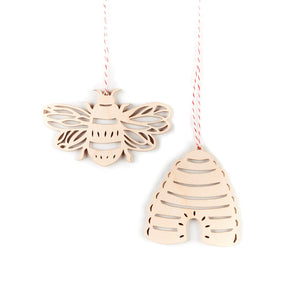 Bee x Hive Ornaments