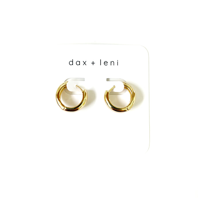 Gold Hoop Earrings by Dax + Leni