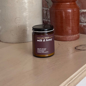 Milk & Honey 9 oz Candle by Circle & Wick