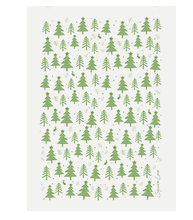 Holiday Forest Linen Blend Tea Towel by Square Love