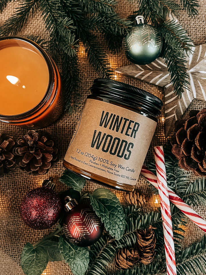 WINTER WOODS Soy Candle by Lawrencetown Candle Co.