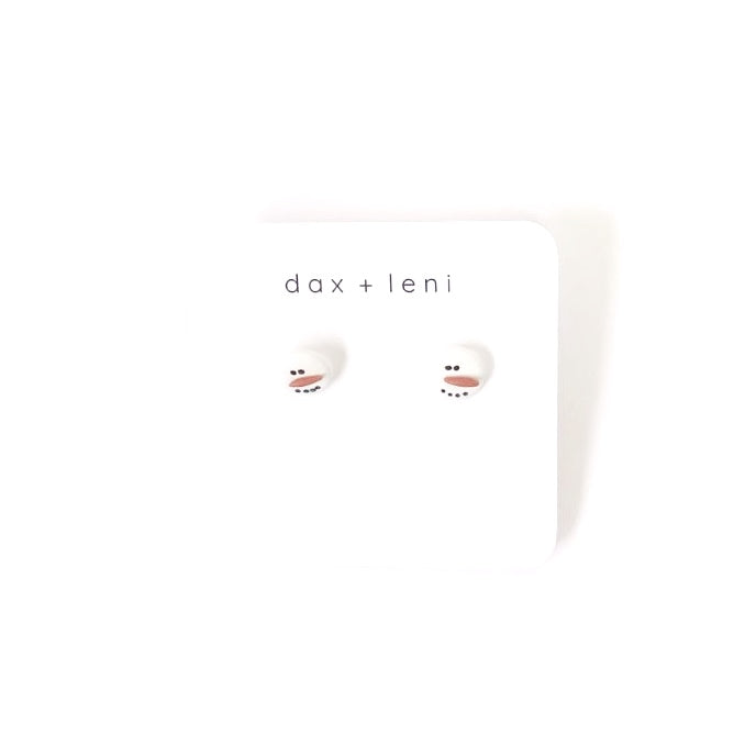 Snowman Stud Earrings by Dax + Leni