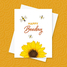 Happy Beeday Sunflower DP Card by Inkwell Originals