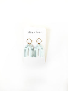 Blue Arch Dangle Earrings by Dax + Leni