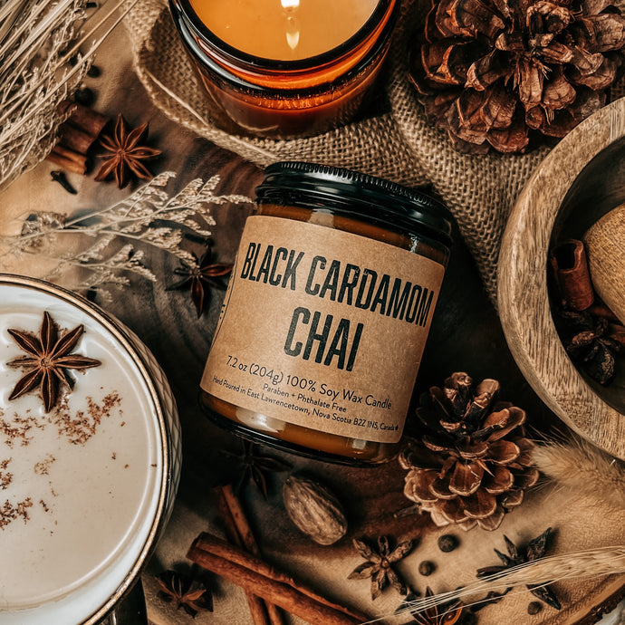 BLACK CARDAMOM CHAI Soy Candle by Lawrencetown Candle Co.