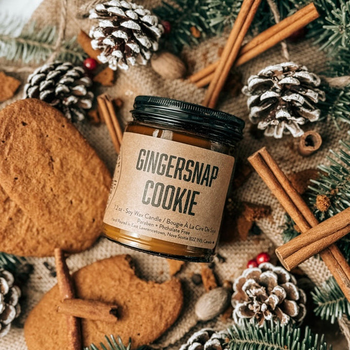 GINGERSNAP COOKIE Soy Candle by Lawrencetown Candle Co.