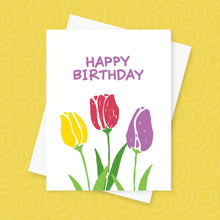 Tulip Birthday DP Card by Inkwell Originals