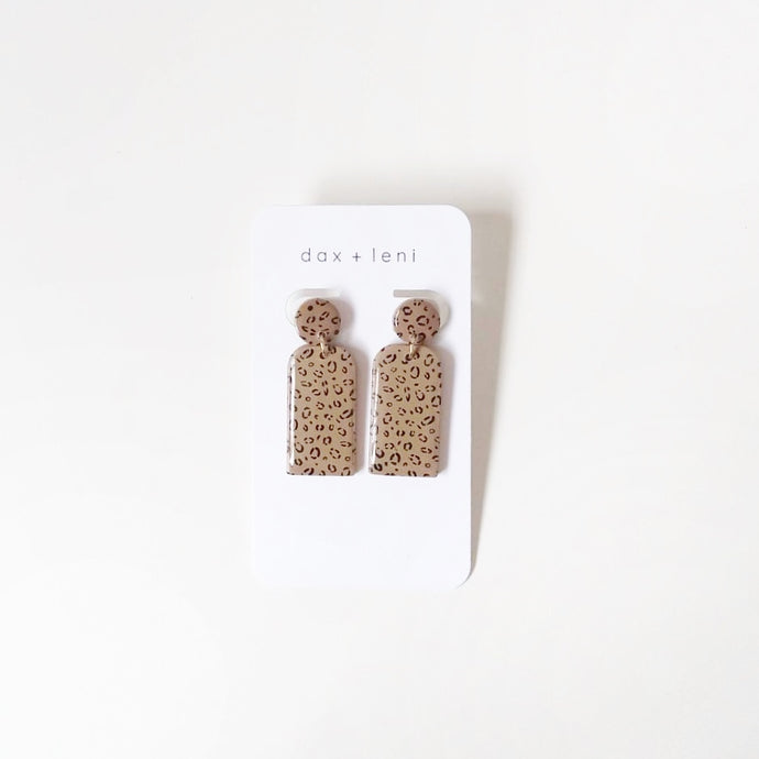 Leopard Dangle Earrings by Dax + Leni