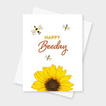 Happy Beeday Sunflower DP Card by Inkwell Originals