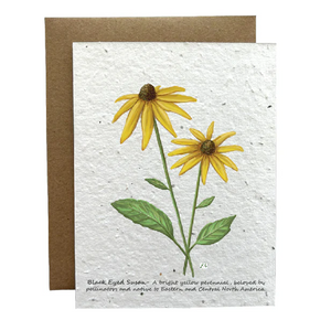 Black Eyed Susan Eco-Friendly Greeting Card by Verdant Paper Co.