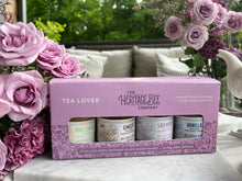 TEA LOVER Gourmet Honey Gift Set & Gold Honey Spoon by The Heritage Bee Co.