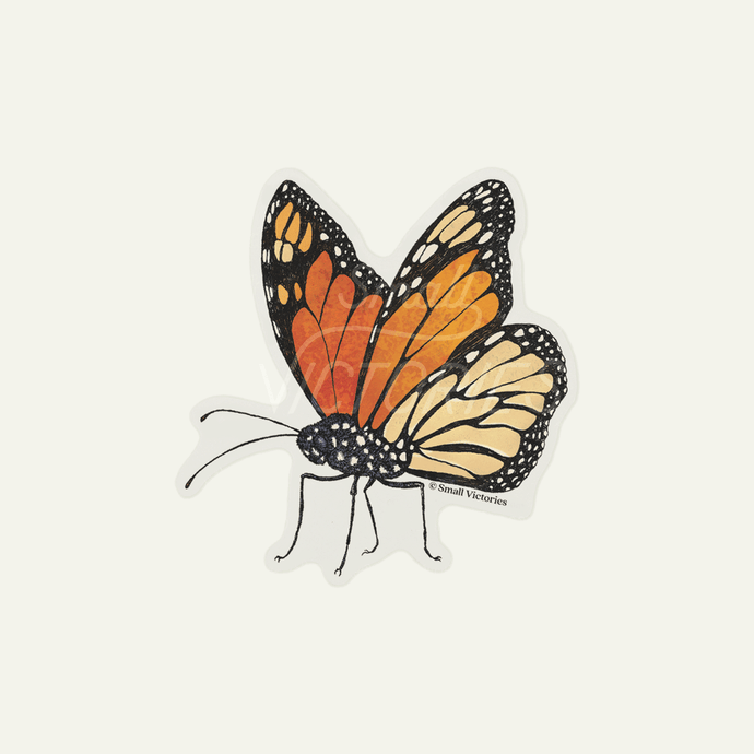Eco-Sticker: Monarch Butterfly by Small Victories