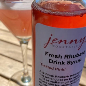 Rhubarb Cocktail Mix from Jenny's Cocktails