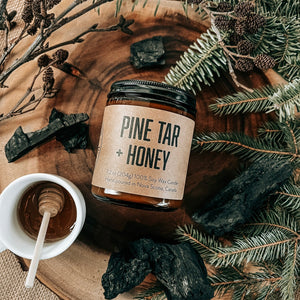 PINE TAR + HONEY Soy Candle by Lawrencetown Candle Co.