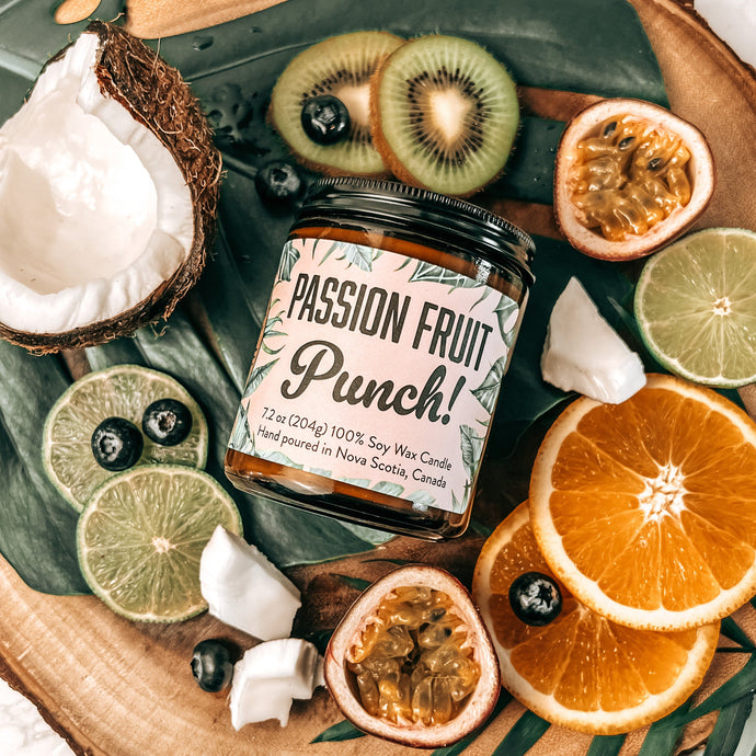PASSION FRUIT PUNCH Soy Candle by Lawrencetown Candle Co.