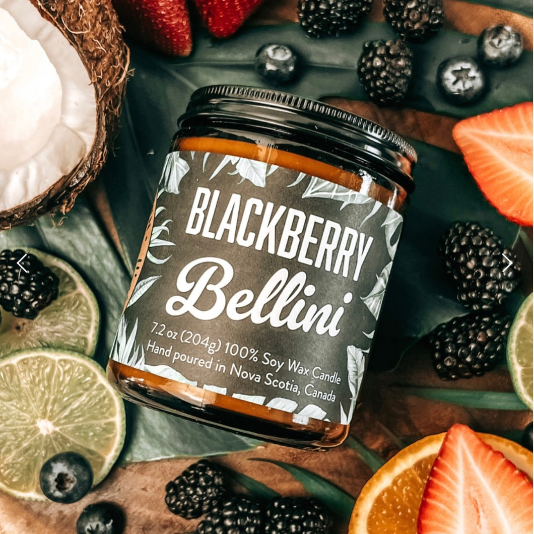 BLACKBERRY BELLINI Soy Candle by Lawrencetown Candle Co.
