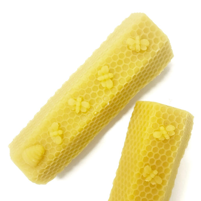 Honeycomb Pillar Beeswax Candle by Pearlhouse Farm