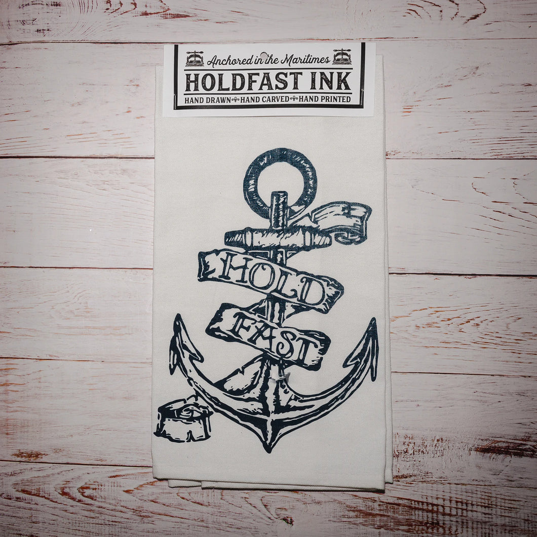 Holdfast Anchor Cotton Tea Towel by Holdfast Ink