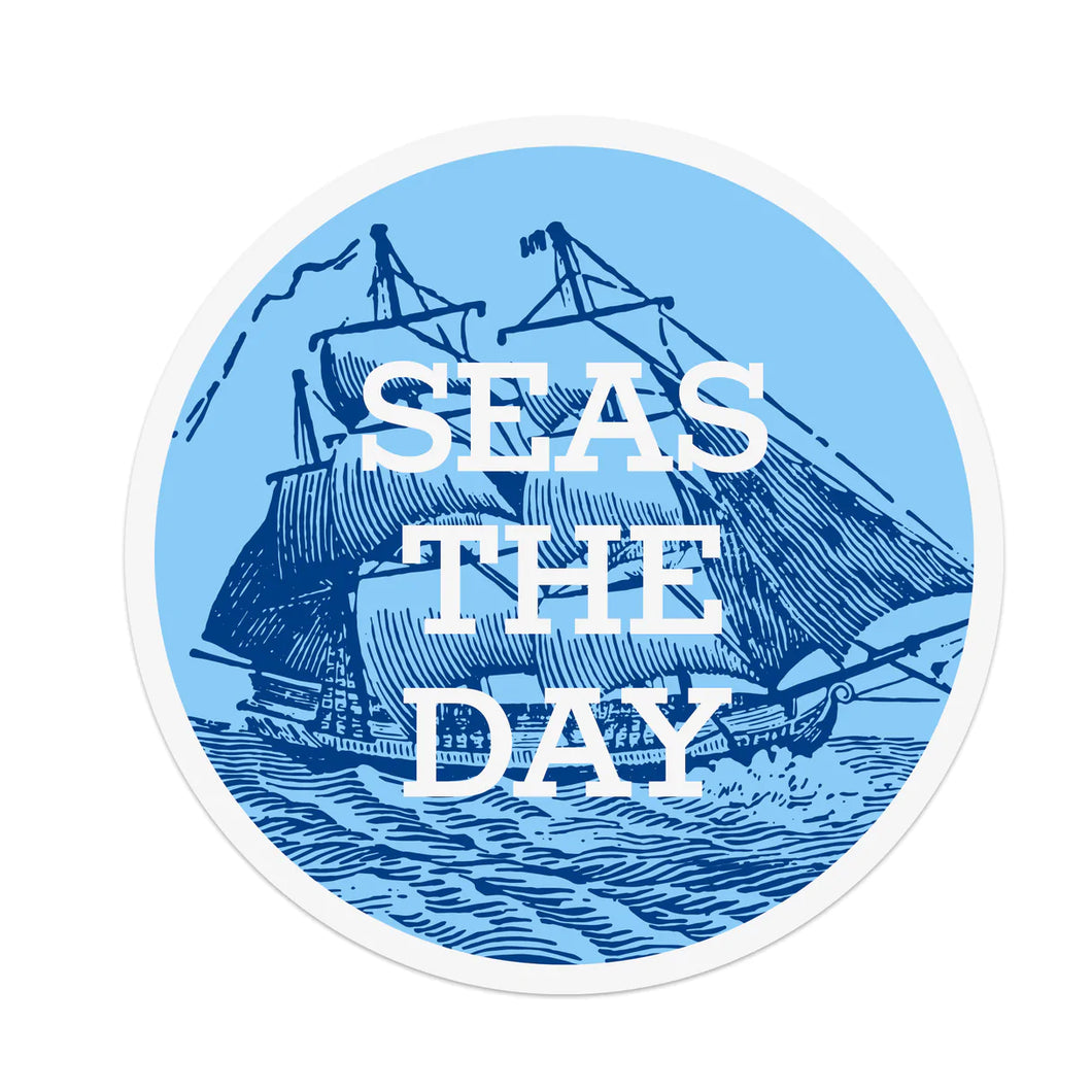 Seas the Day Sticker by Inkwell Originals