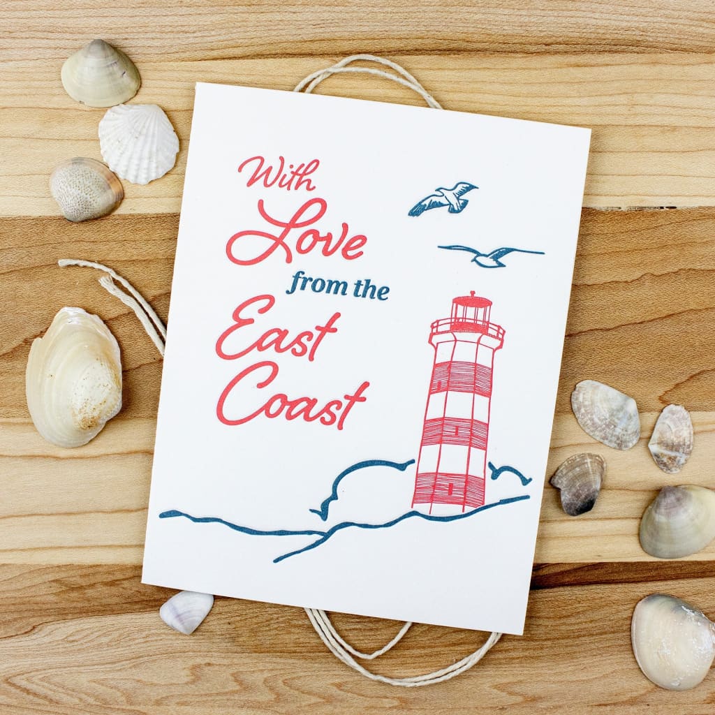 East Coast Love Card by Inkwell Originals