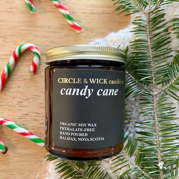Candy Cane 9 oz Candle by Circle & Wick