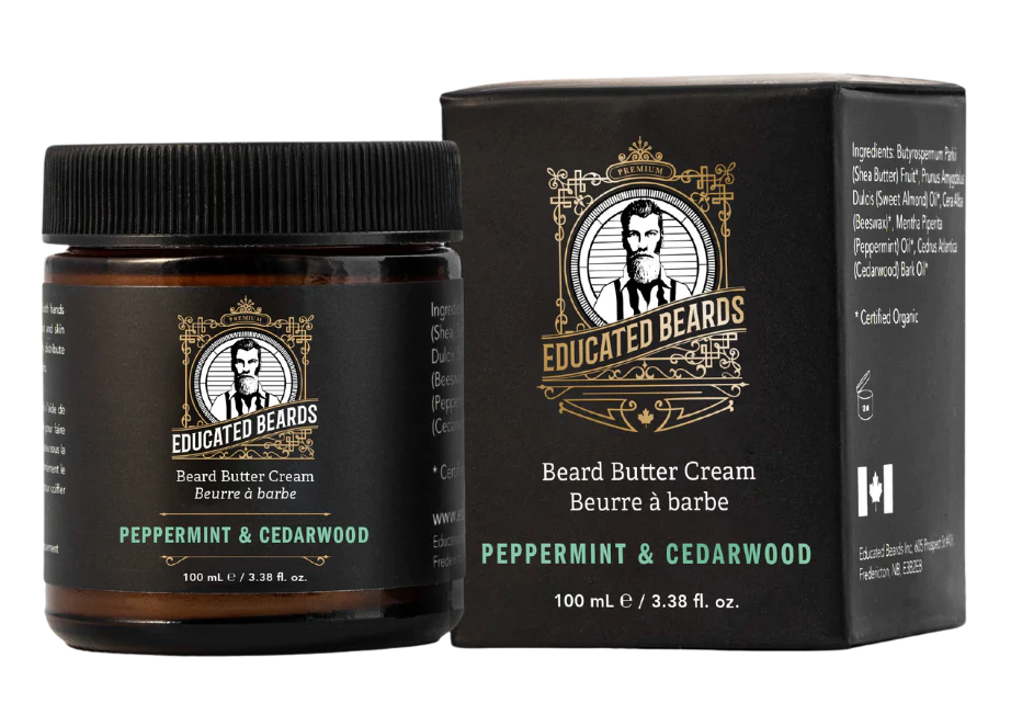 Peppermint Cedarwood Beard Butter Cream by Educated Beards
