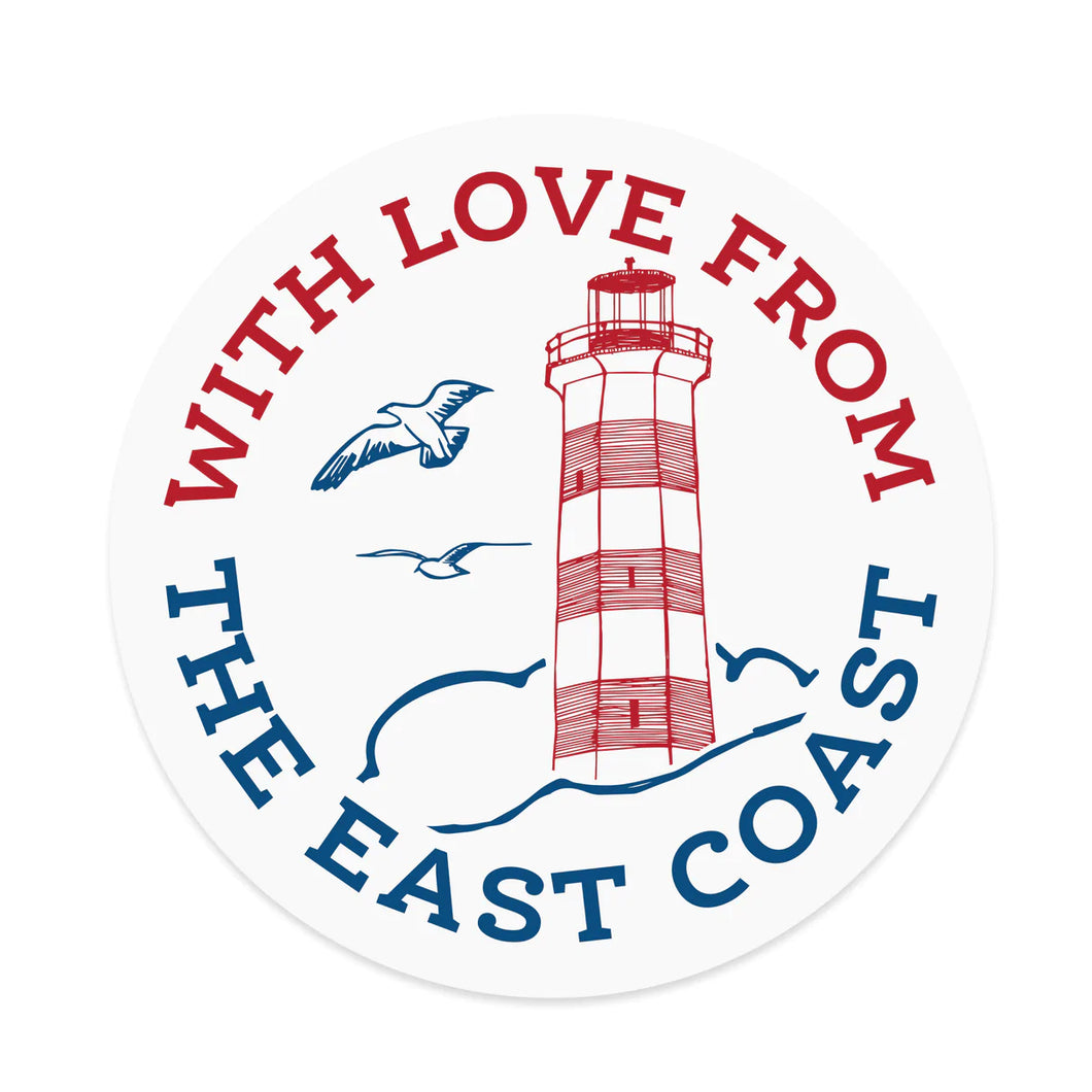 East Coast Love Sticker by Inkwell Originals