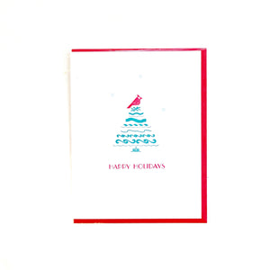 Holiday Vintage Letterpress Cards in