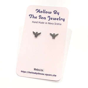 Honeybee Stud Earrings by Hollow by the Sea Jewerly