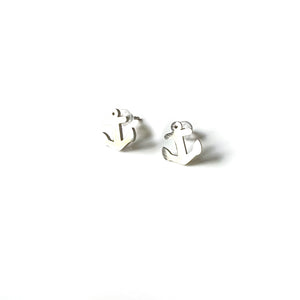 Anchor Stud Earrings by Hollow by the Sea Jewerly