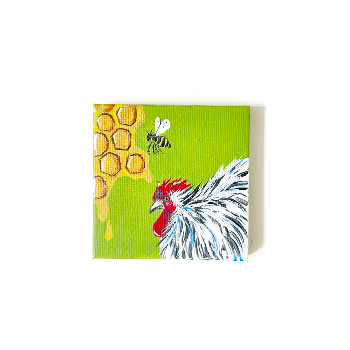 “Honeycomb” by Happy Hens Art