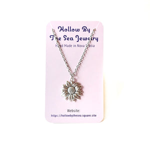 Sunflower Pendant Necklace by Hollow by the Sea Jewerly