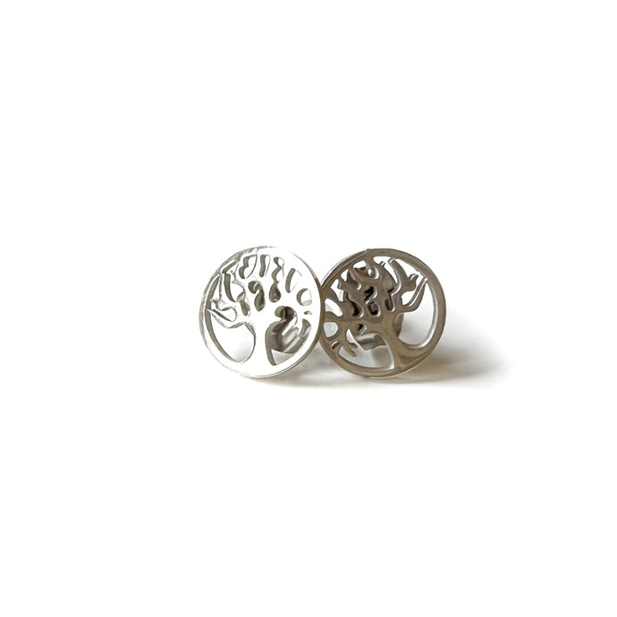 Tree of Life Stud Earrings by Hollow by the Sea Jewerly