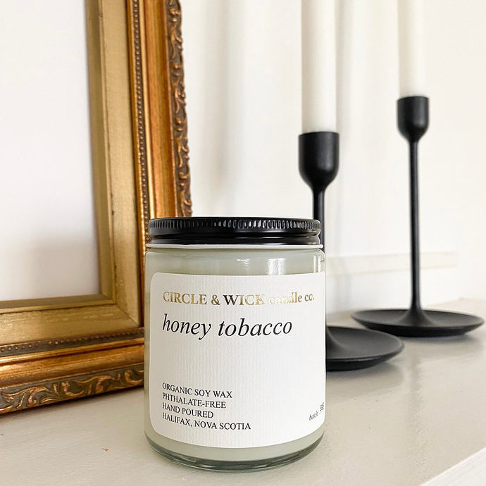 Honey Tobacco 9 oz Candle by Circle & Wick