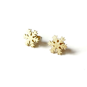 Snowflake Stud Earrings by Hollow by the Sea Jewerly