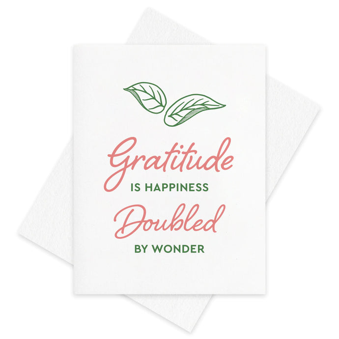 Gratitude + Wonder Card by Inkwell Originals