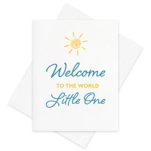 Welcome Little One Card by Inkwell Originals