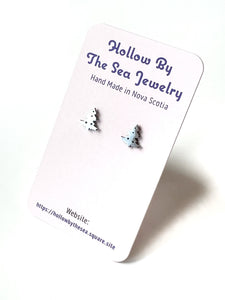 Tree Stud Earrings by Hollow by the Sea Jewerly
