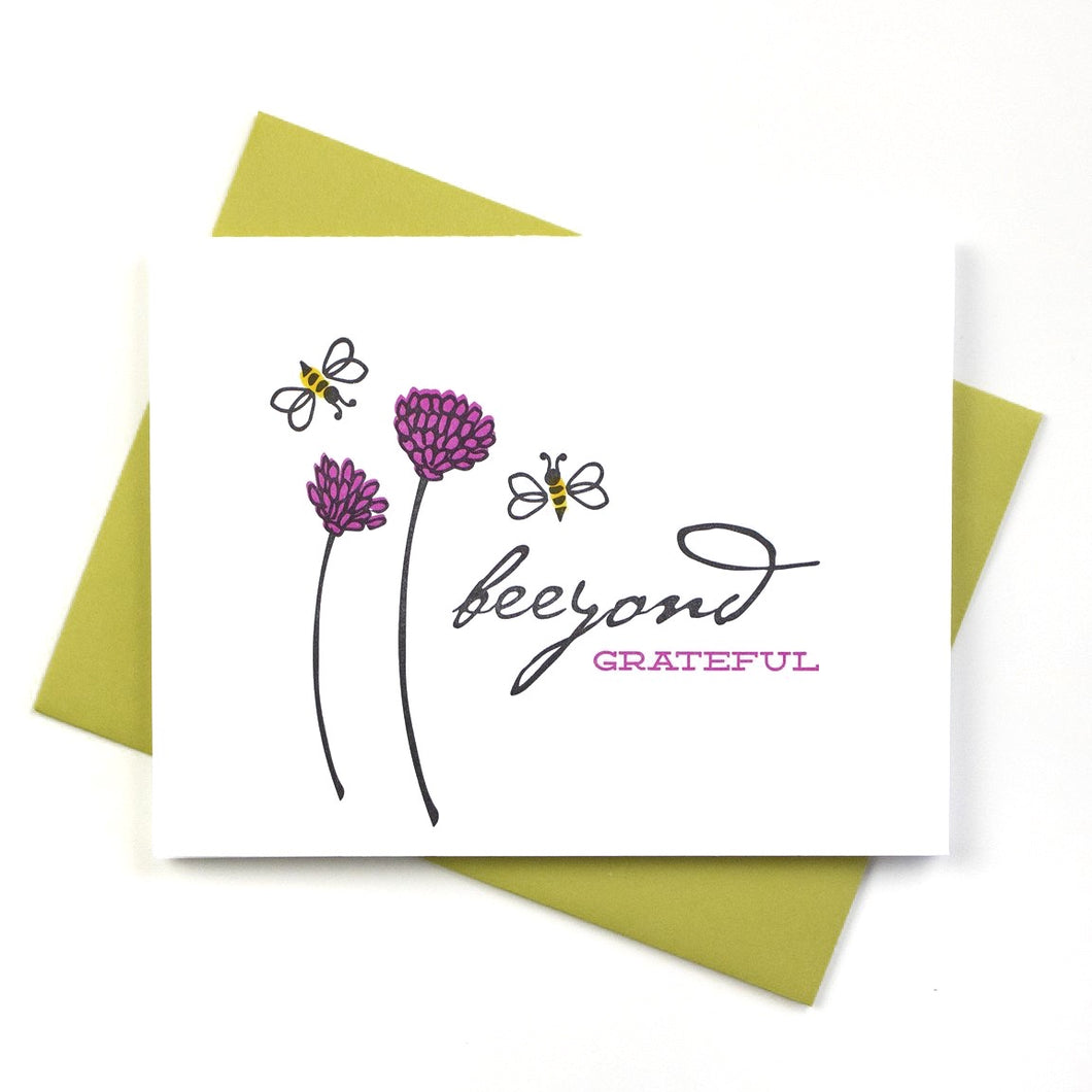 Beeyond Grateful Bee Card by Inkwell Originals