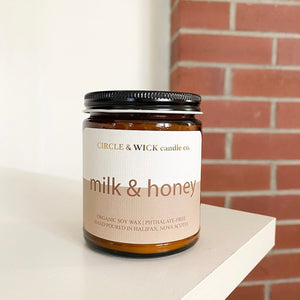 Milk & Honey 9 oz Candle by Circle & Wick