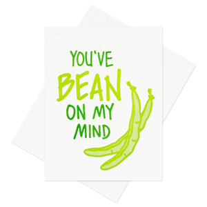 Green Bean Love Card by Inkwell Originals