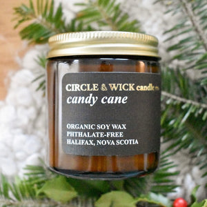 Candy Cane 4oz Candle by Circle & Wick