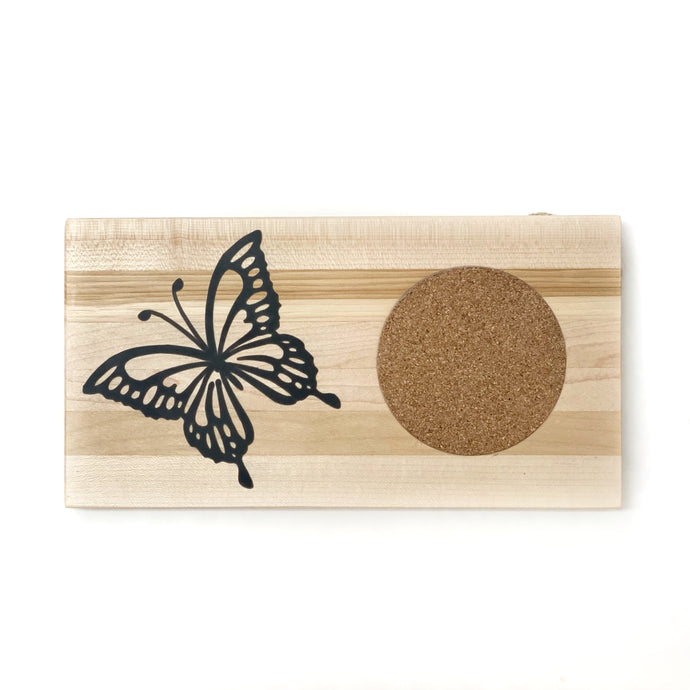 Butterfly Coaster Board by Wood Eye Creations