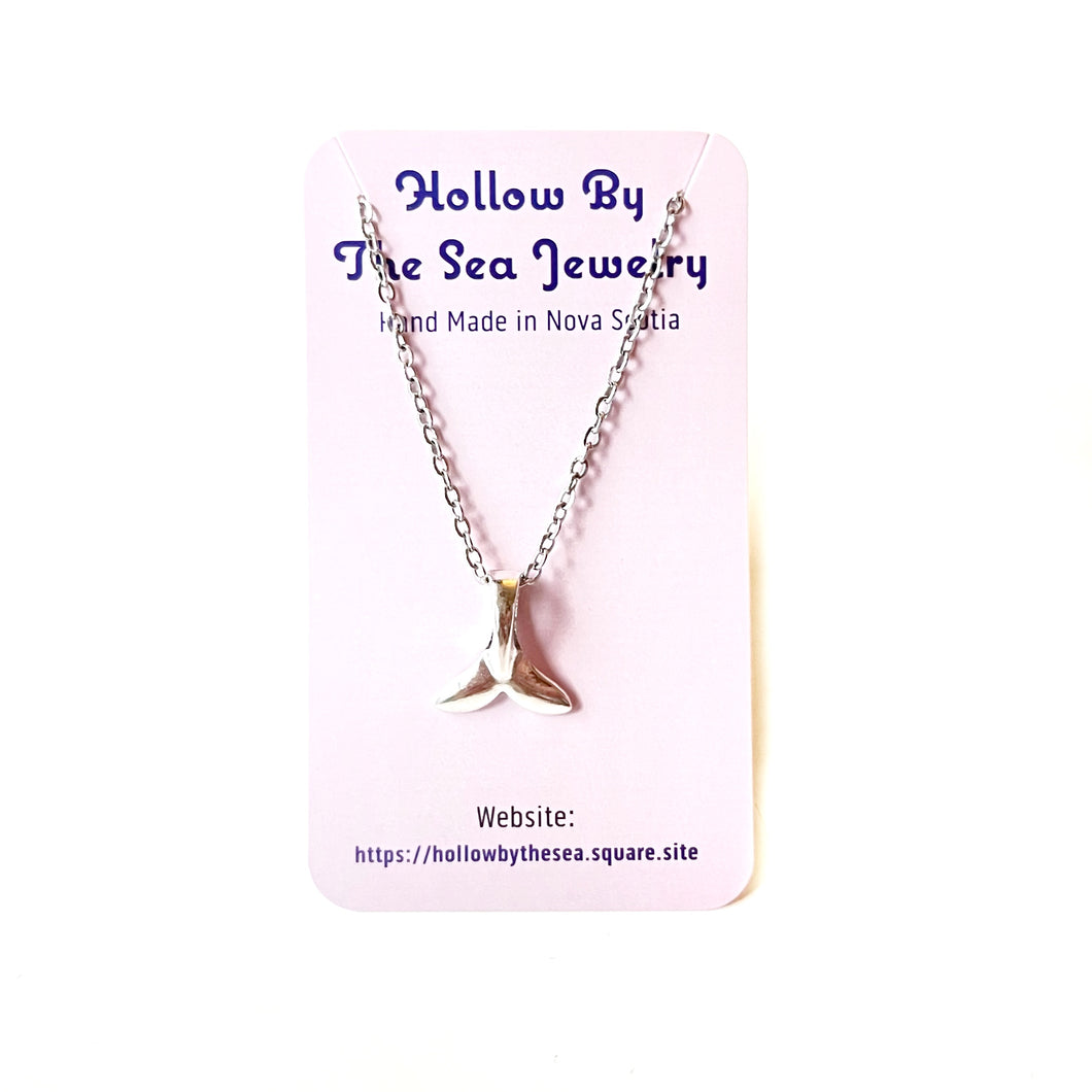 Mermaid Tail Pendant Necklace by Hollow by the Sea Jewerly